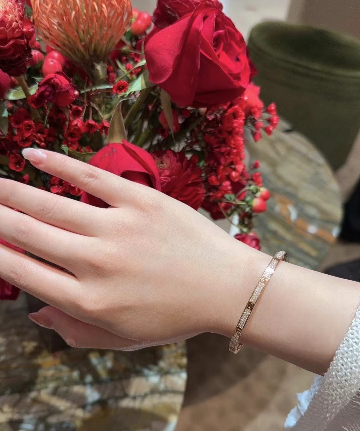 Cartier love bracelets view 1