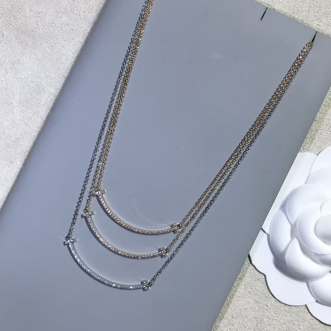 Tiffany & Co. T-Series smile necklace view 2
