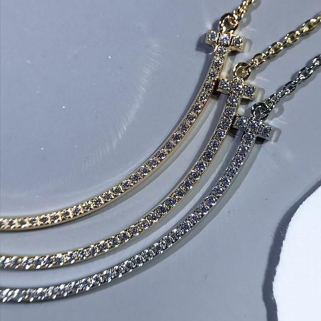 Tiffany & Co. T-Series smile necklace view 3