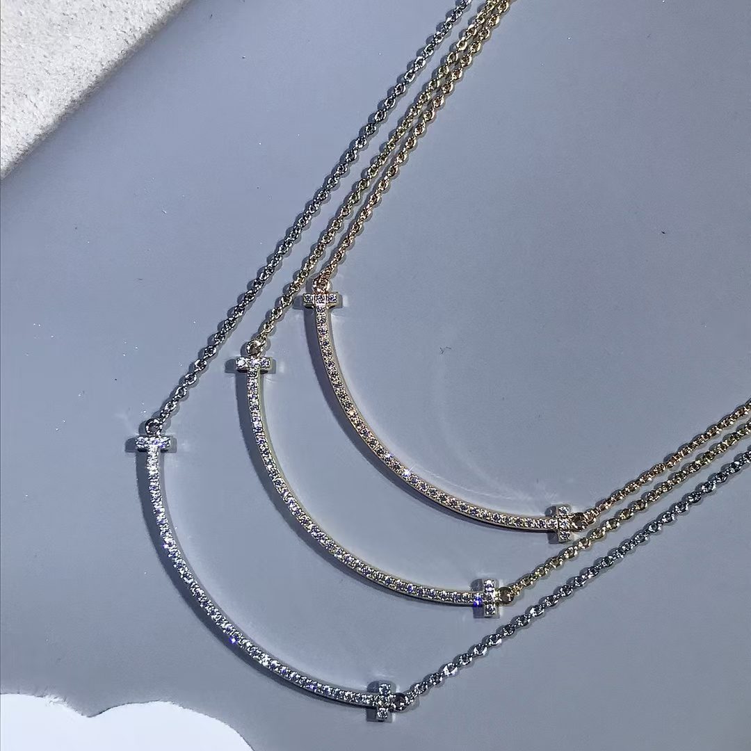 Tiffany & Co. T-Series smile necklace view 4