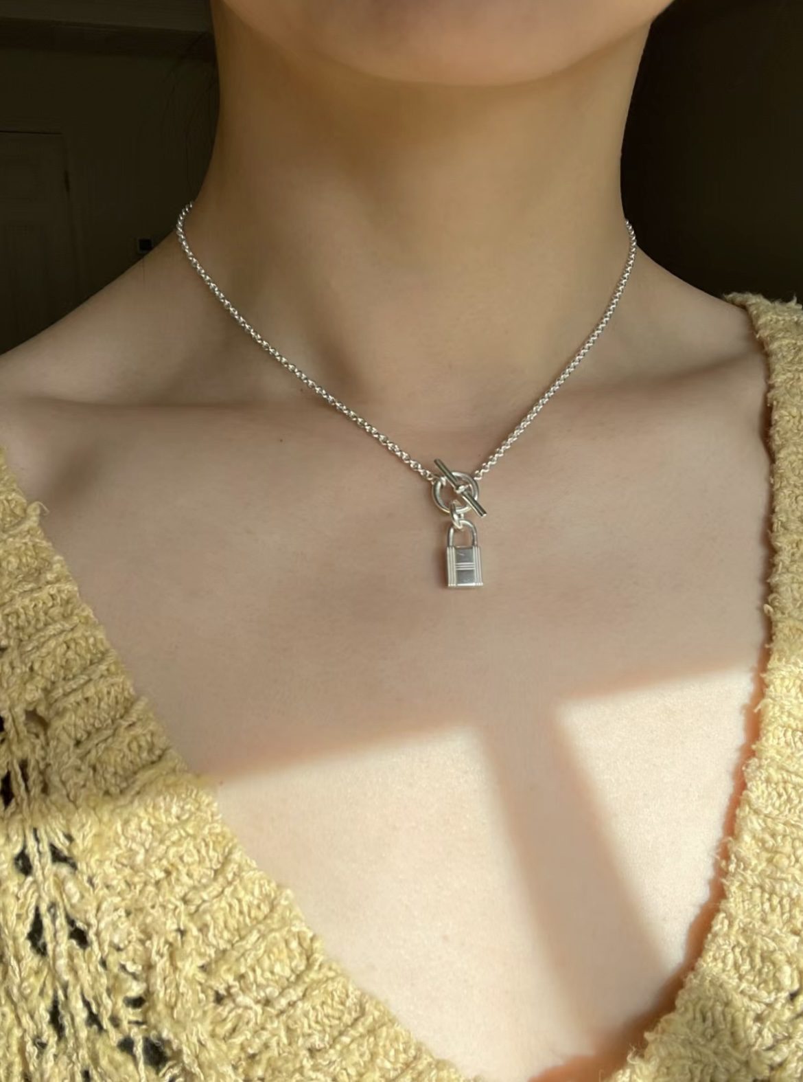 Hermès Lock necklace view 1