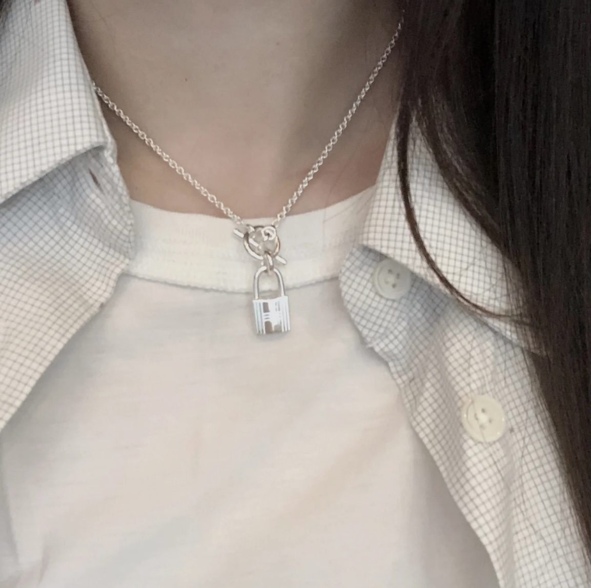 Hermès Lock necklace view 10