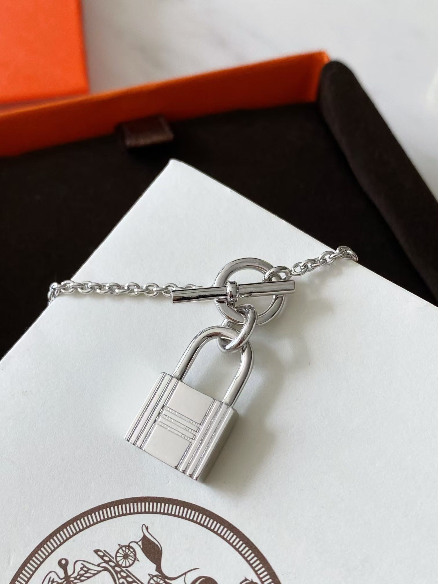 Hermès Lock necklace view 2