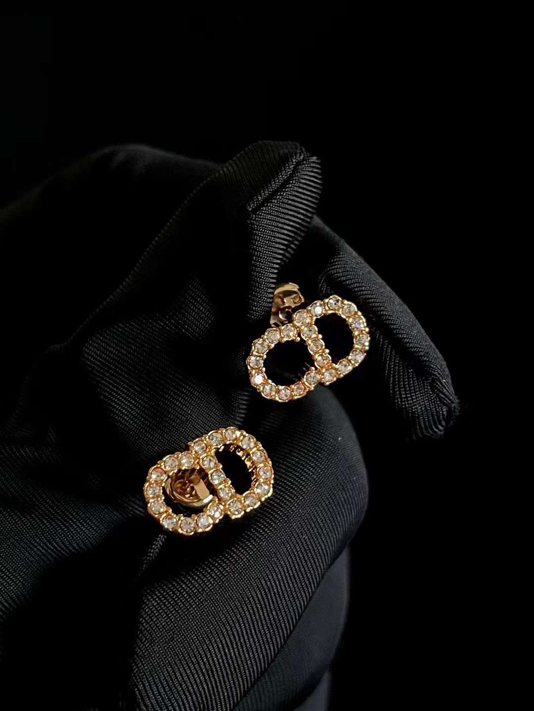 Dior Logo Stud Earrings view 6