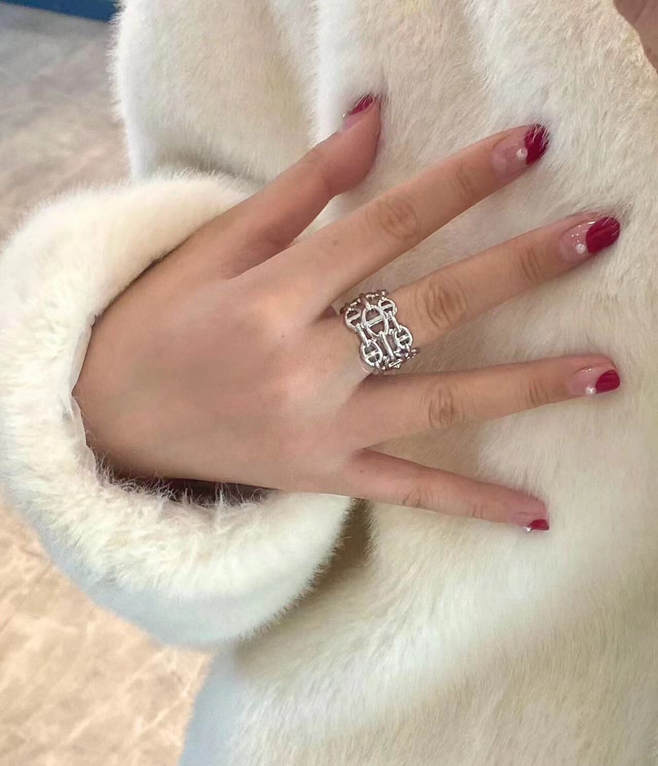 Hermès VChaine d’ancre Enchainee ring view 11