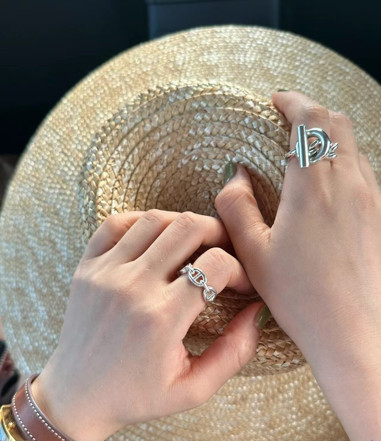 Hermès Chaine d’ancre Enchainee ring view 1