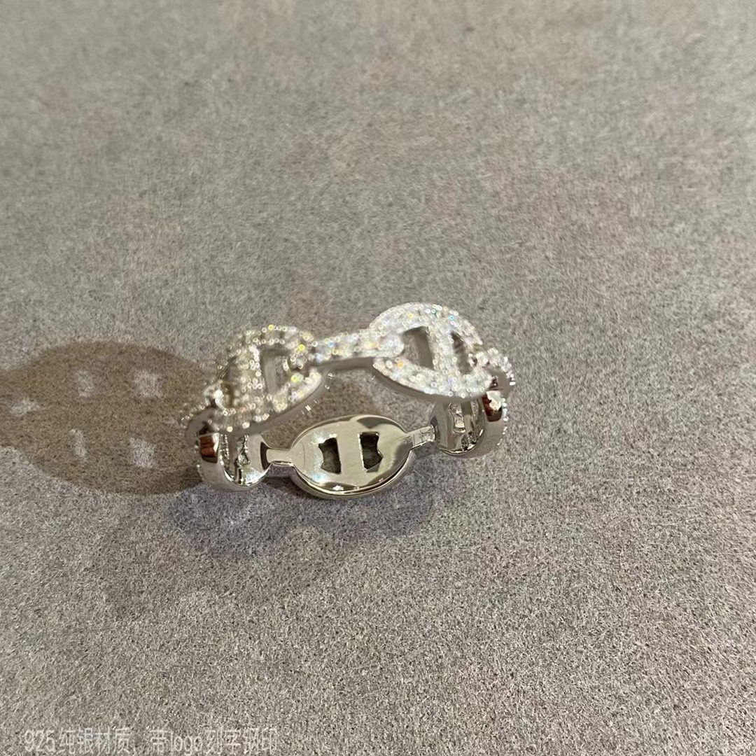 Hermès Chaine d’ancre Enchainee ring view 3