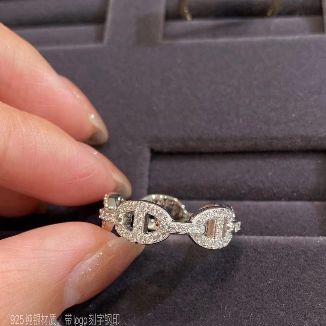 Hermès Chaine d’ancre Enchainee ring view 6