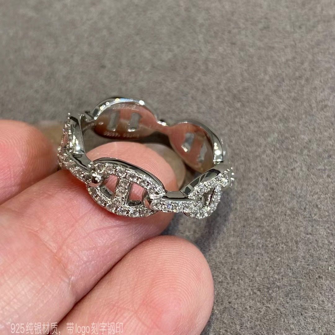 Hermès Chaine d’ancre Enchainee ring view 7