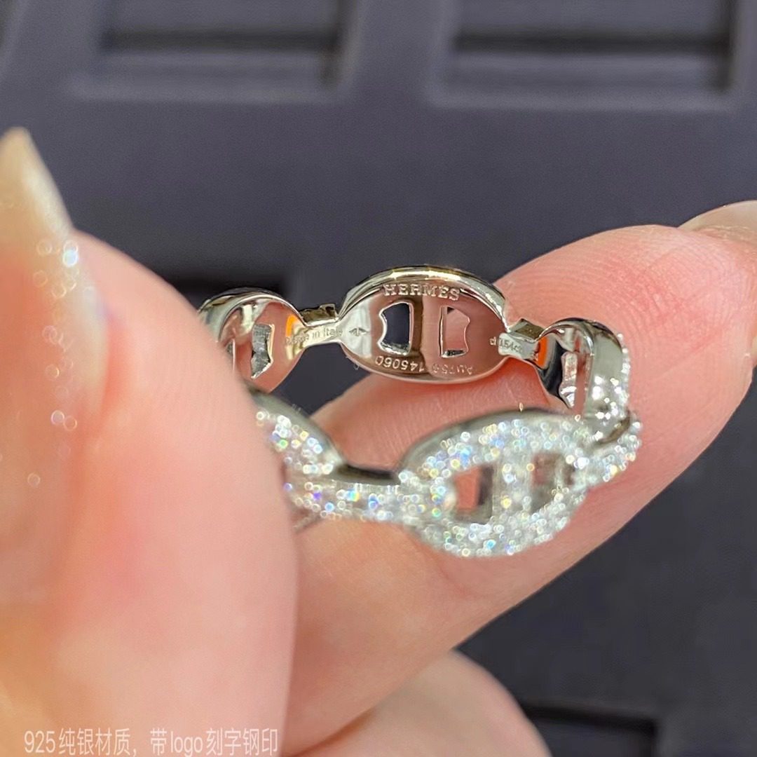 Hermès Chaine d’ancre Enchainee ring view 8