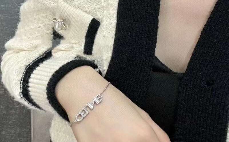 Celine Diamond-filled logo bracelet view 1
