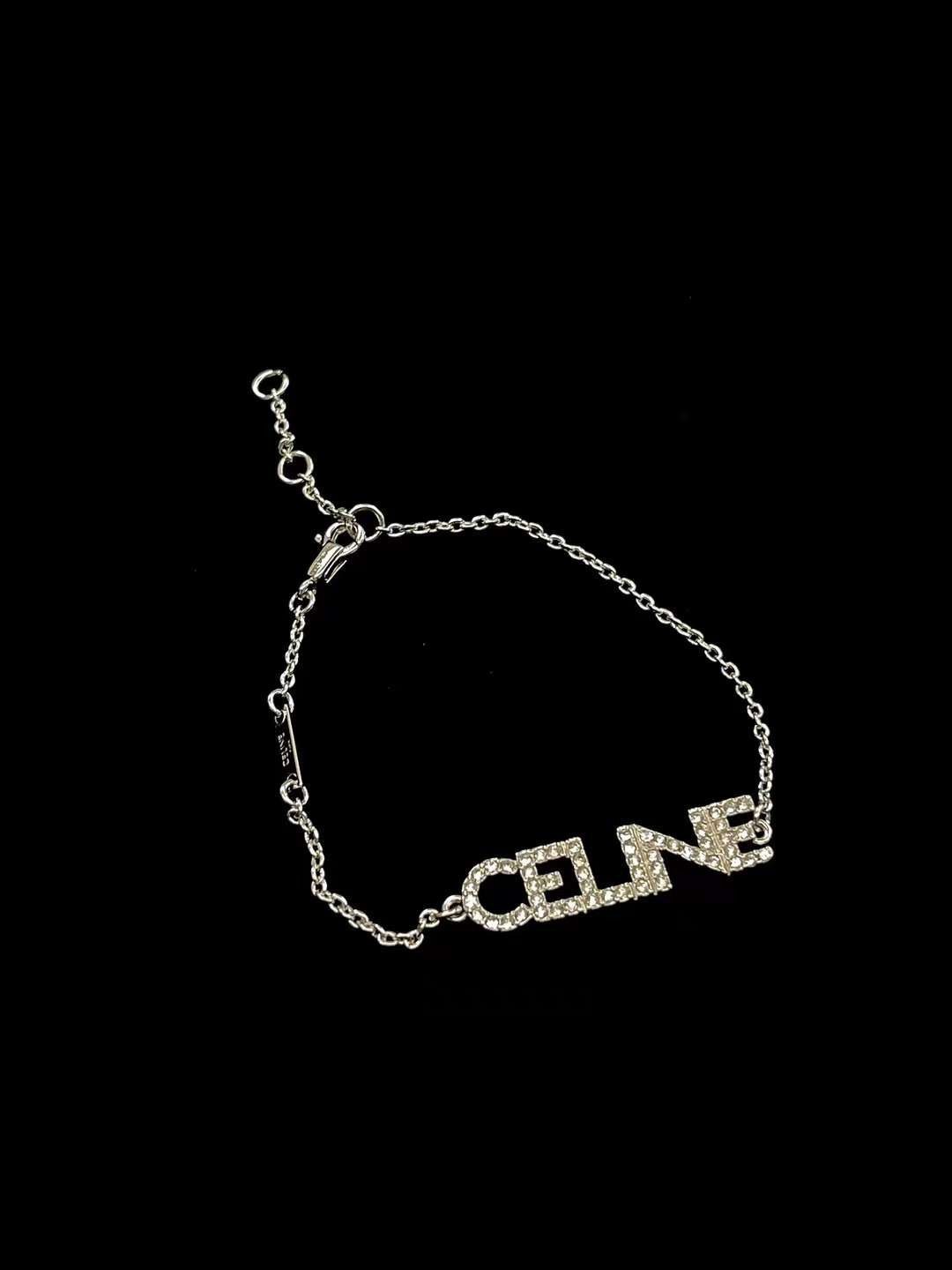 Celine Diamond-filled logo bracelet view 2
