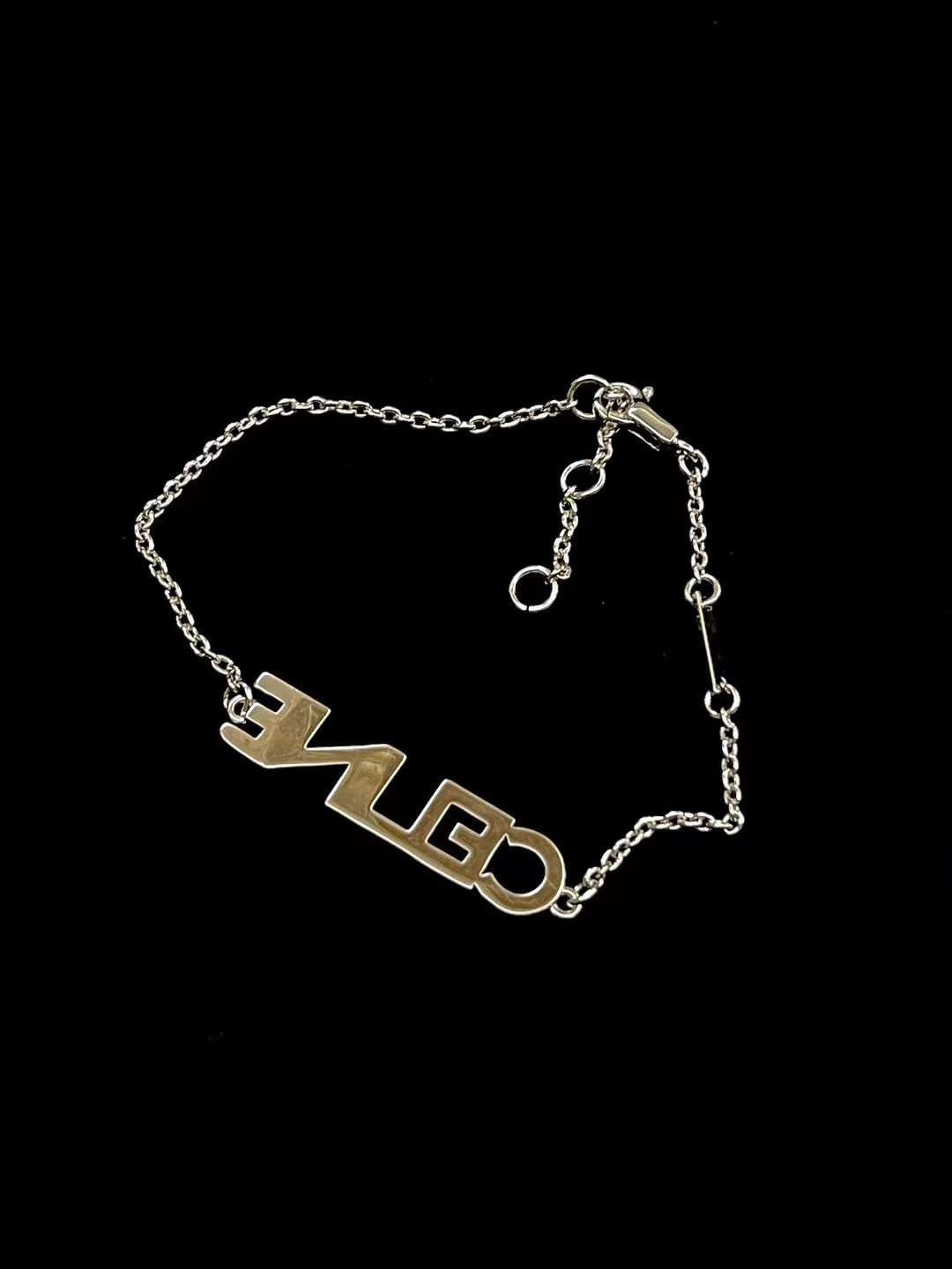 Celine Diamond-filled logo bracelet view 4