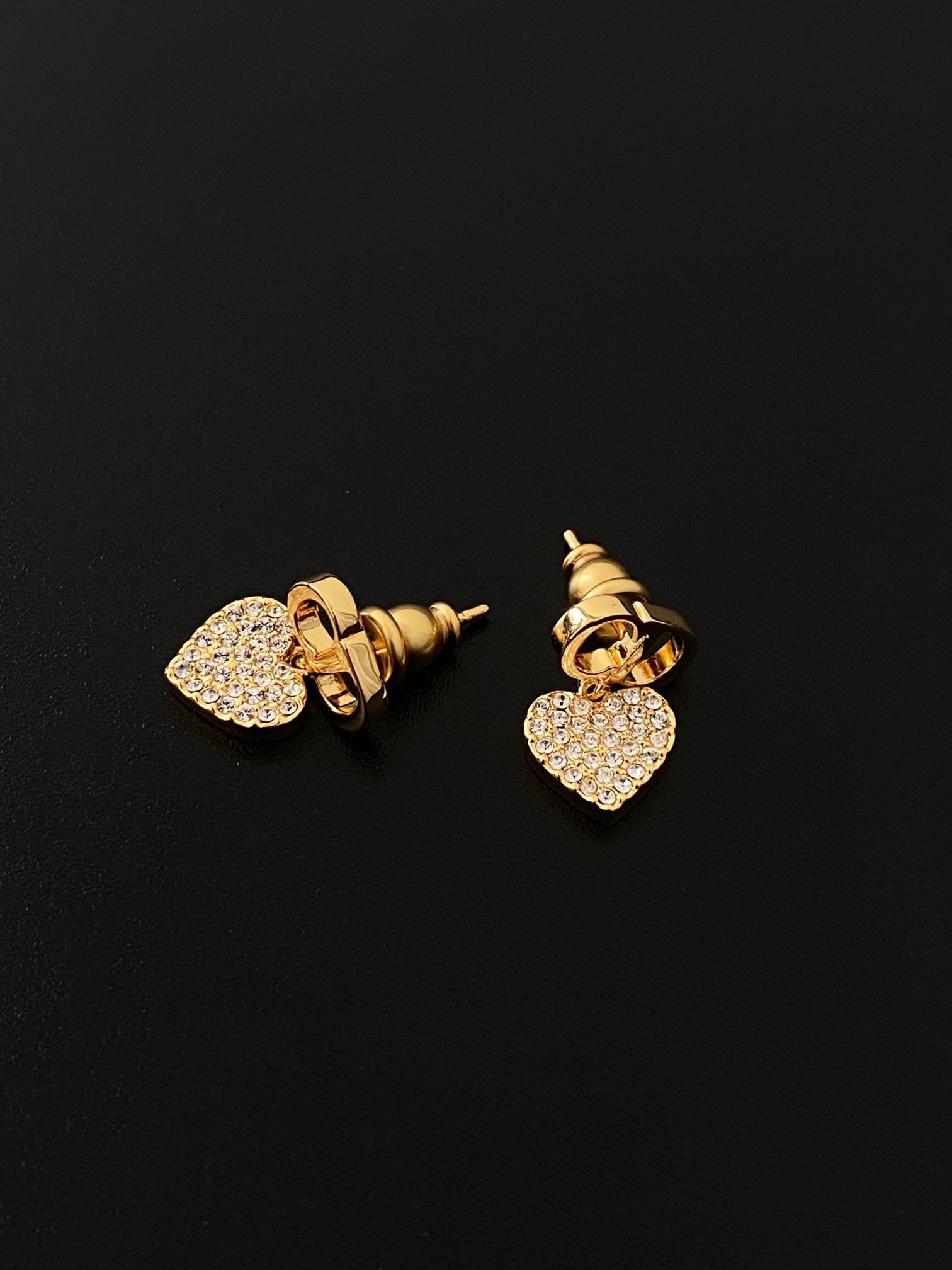Dior Rhinestone earrings for love view 3