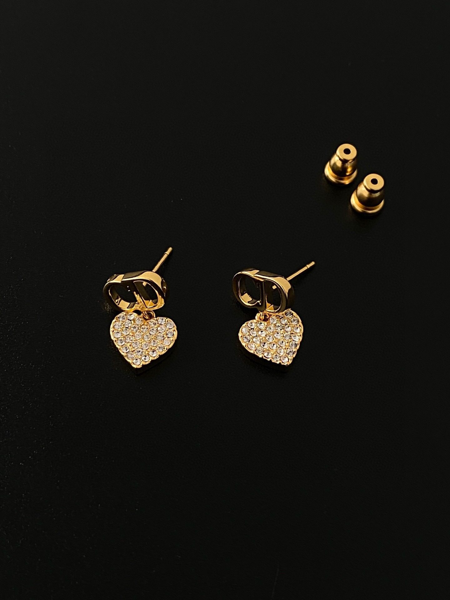 Dior Rhinestone earrings for love view 4