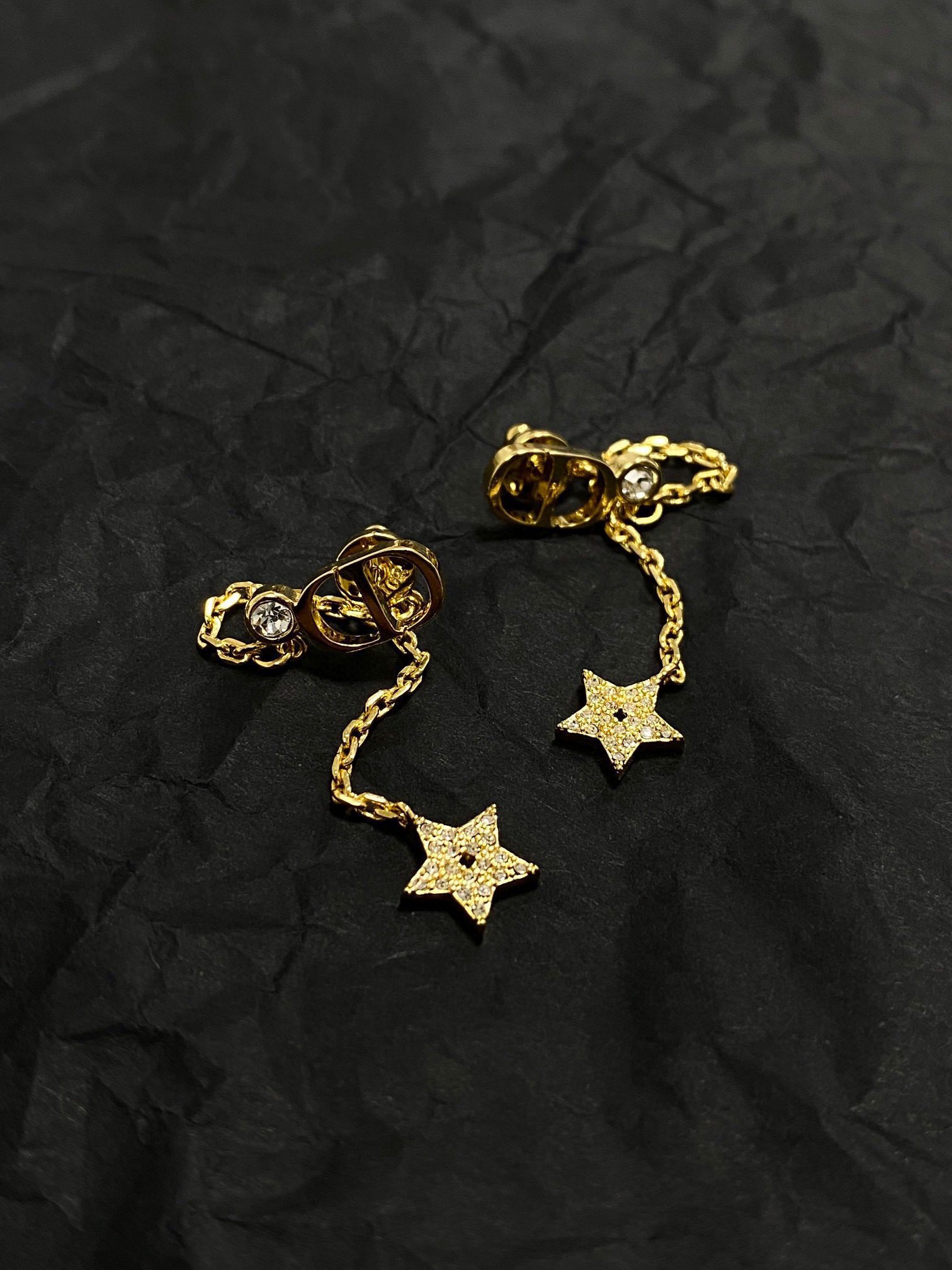 Dior NEW CD Star pendant earrings view 2