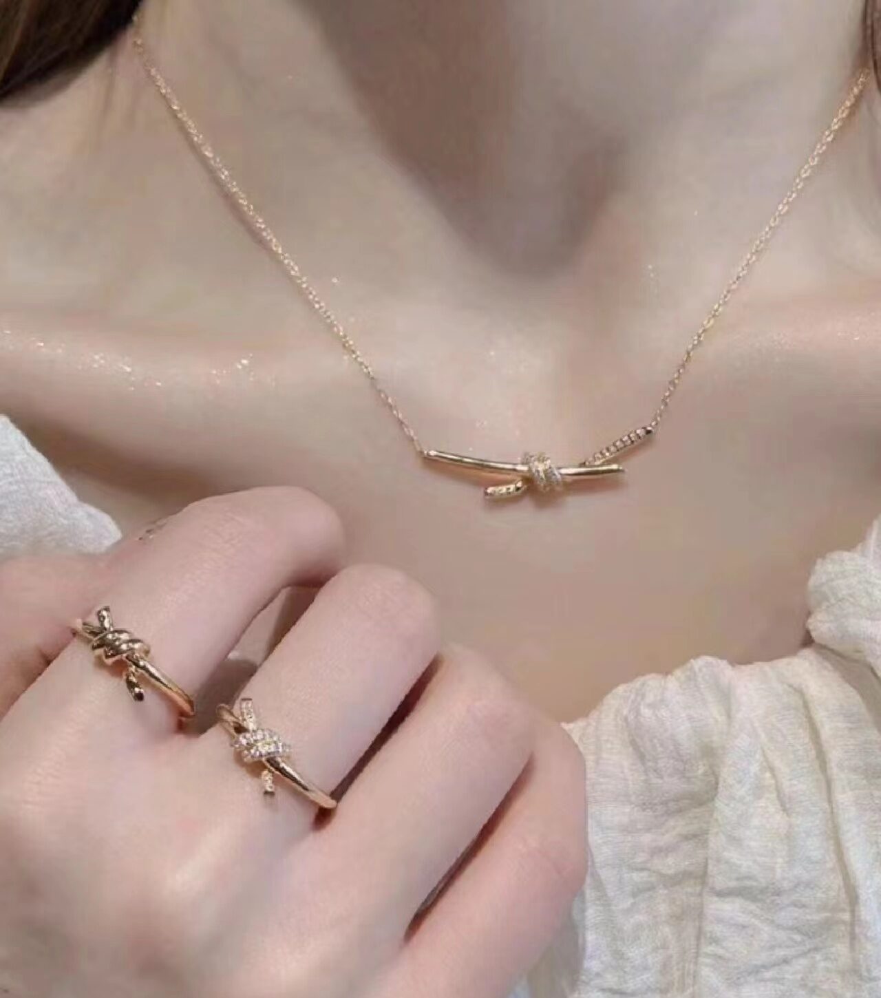 Tiffany & Co. knot necklace view 12