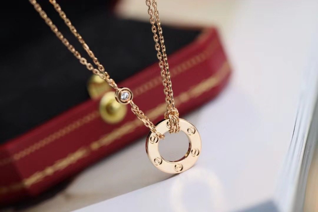 Cartier LOVE Pancake necklace view 10