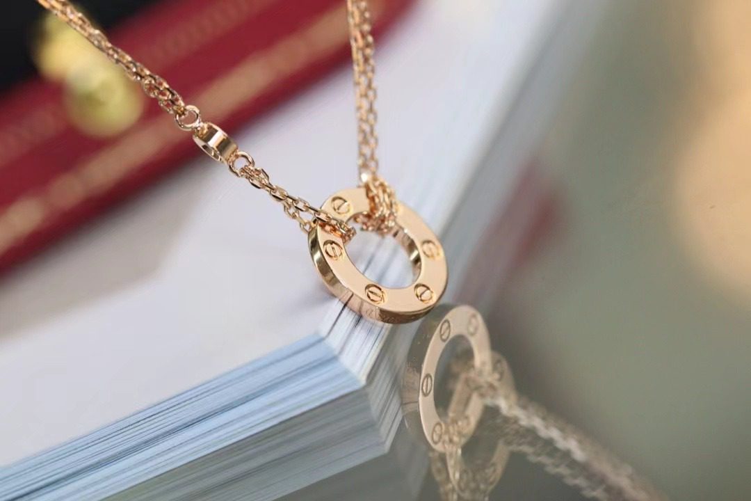 Cartier LOVE Pancake necklace view 3