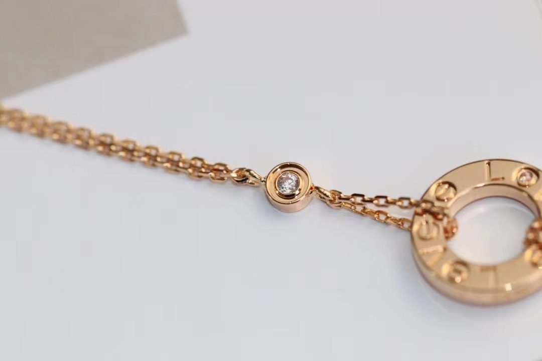 Cartier LOVE Pancake necklace view 4