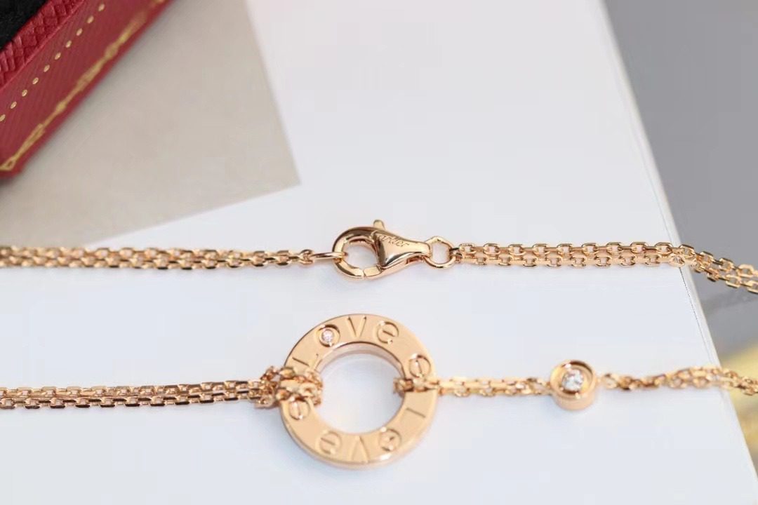Cartier LOVE Pancake necklace view 5