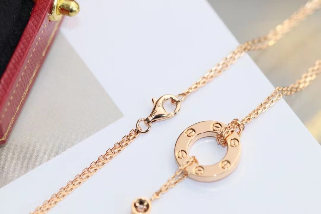 Cartier LOVE Pancake necklace view 6