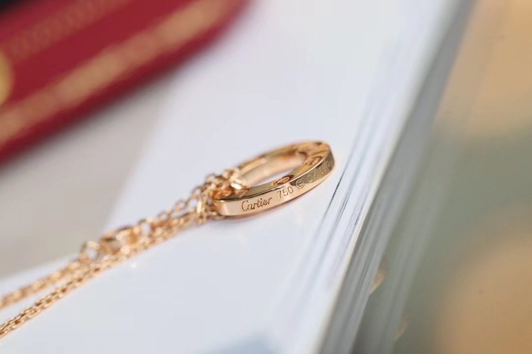 Cartier LOVE Pancake necklace view 7