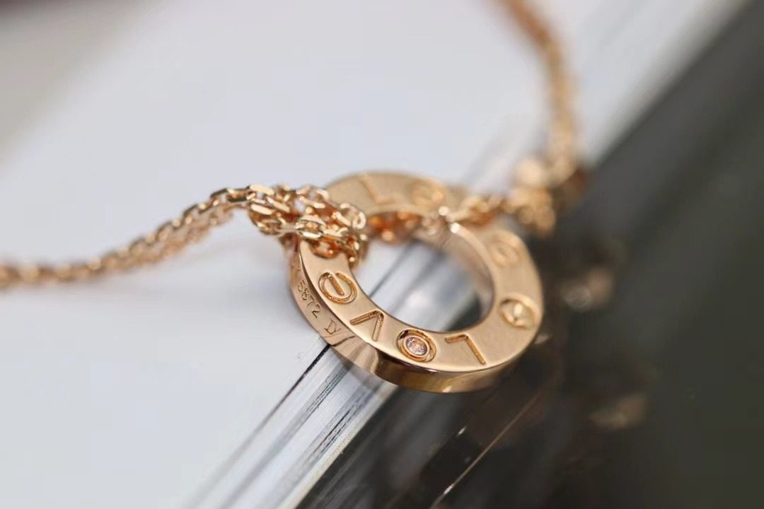 Cartier LOVE Pancake necklace view 8