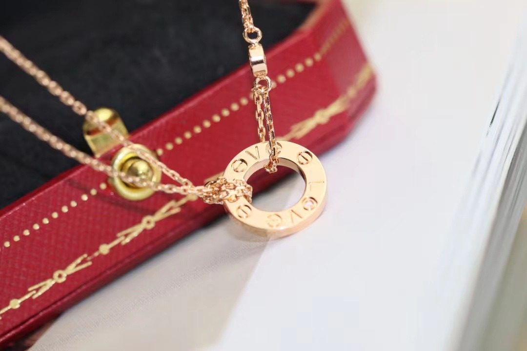 Cartier LOVE Pancake necklace view 9