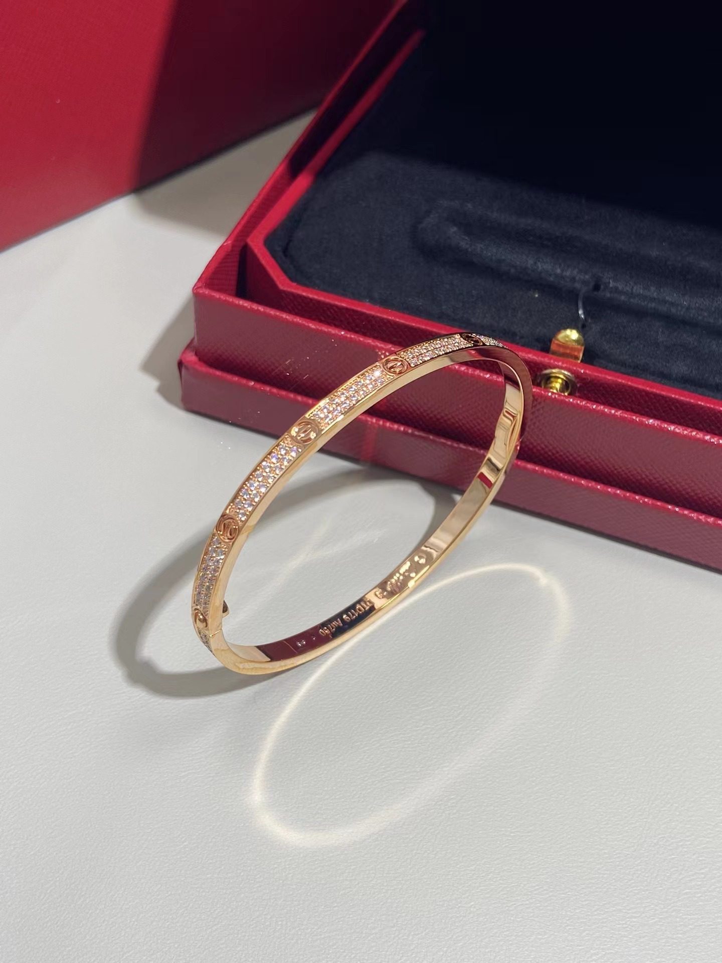 Cartier bracelet LOVE diamond-laden view 2