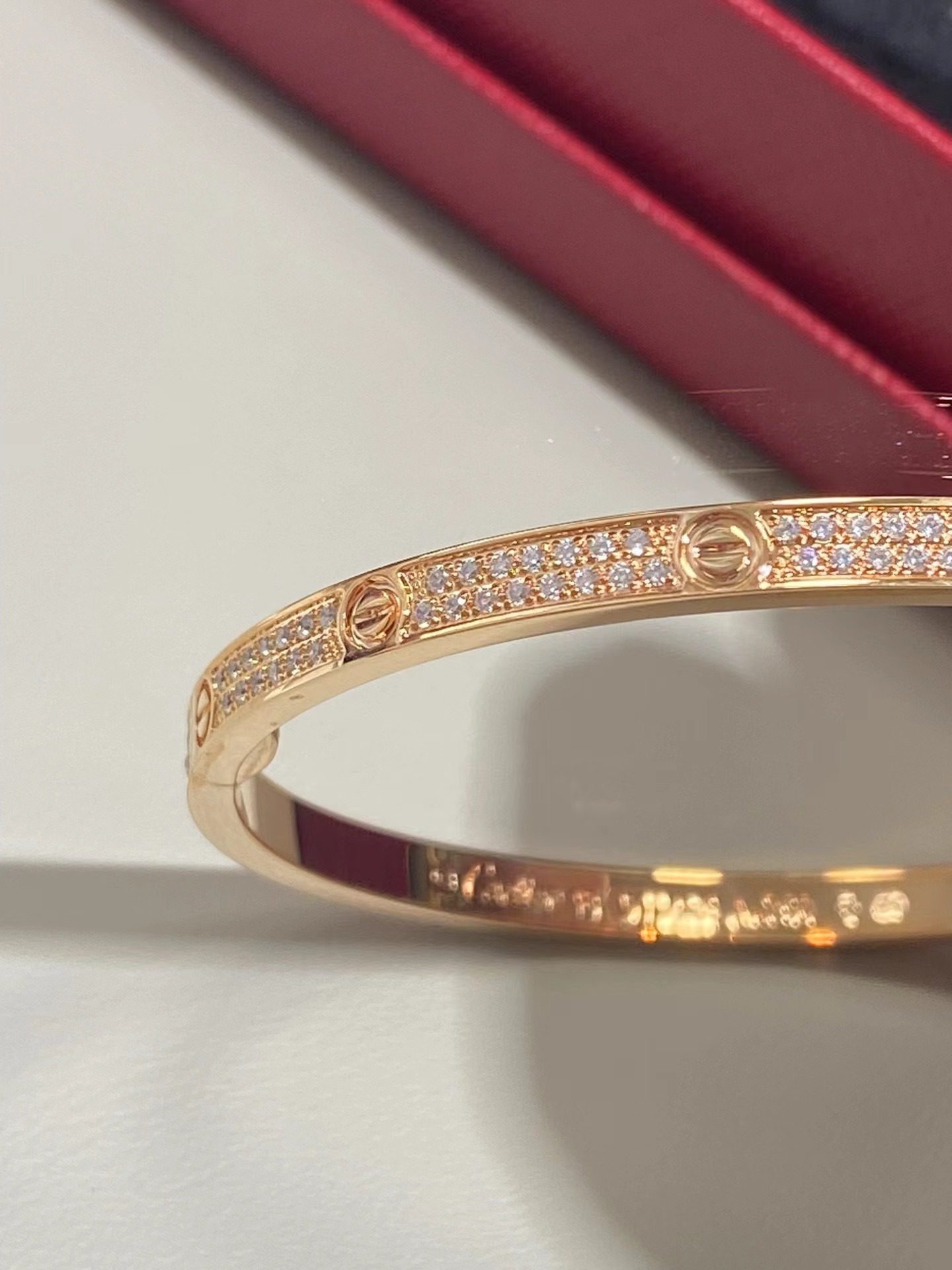 Cartier bracelet LOVE diamond-laden view 4