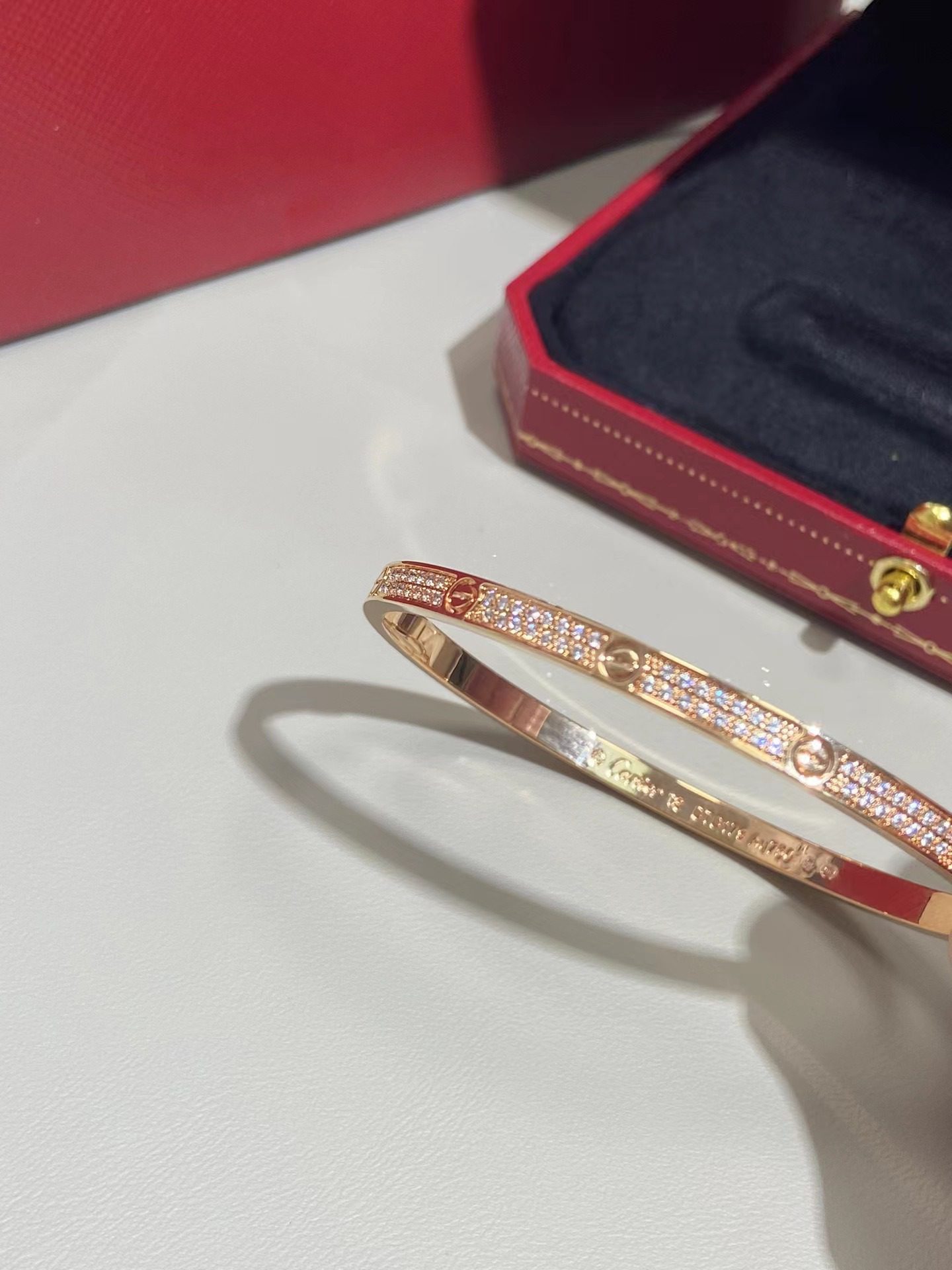 Cartier bracelet LOVE diamond-laden view 6