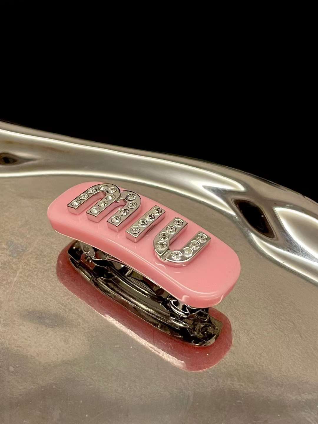 Miu Miu full drill bobby pin view 3