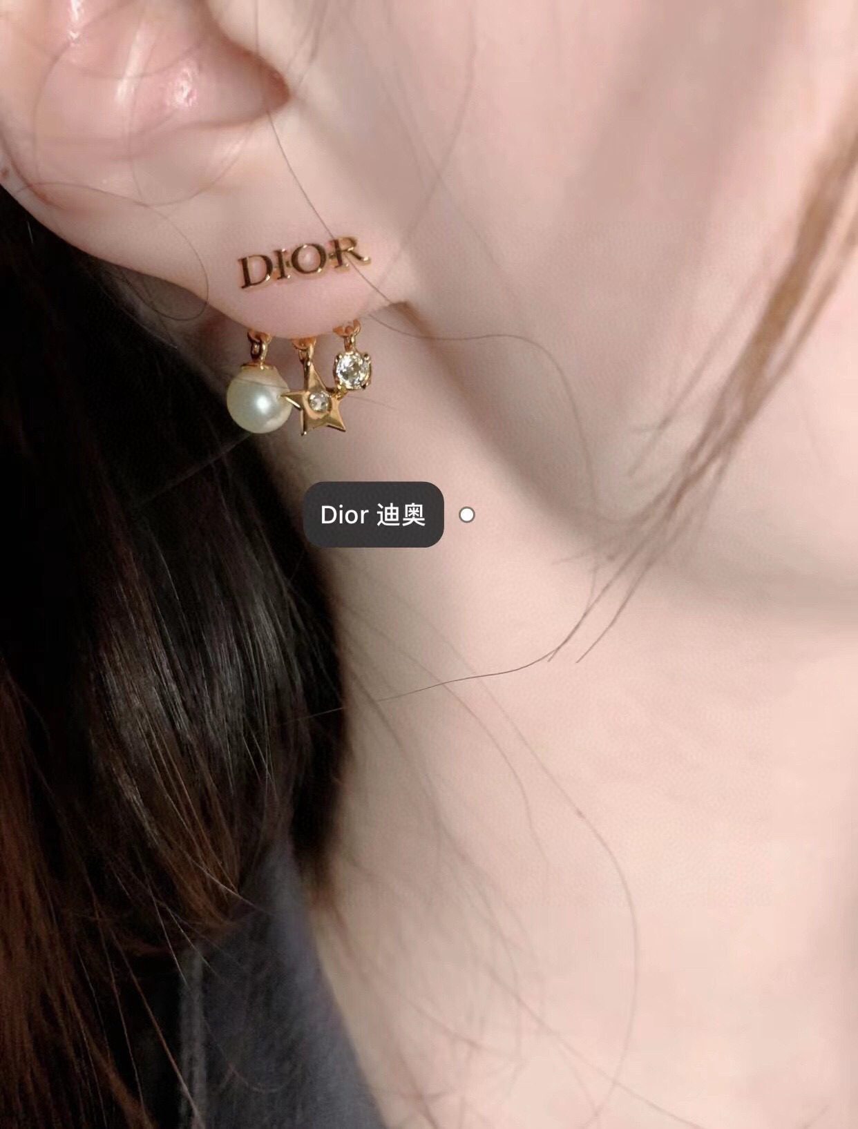 Dior Dangle Earrings view 1