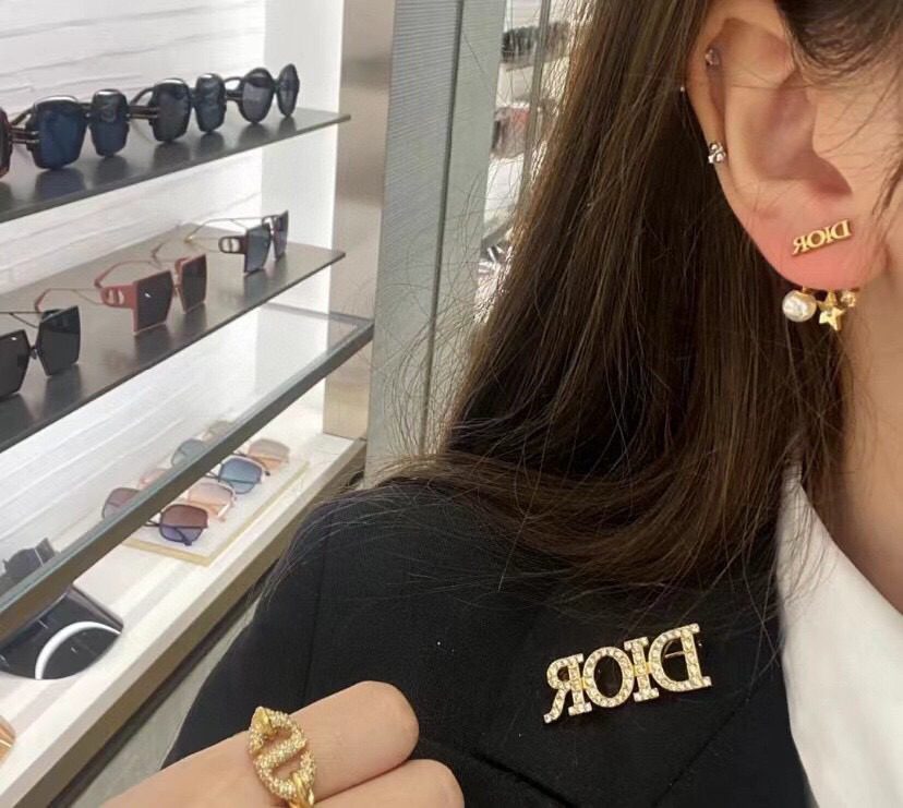 Dior Dangle Earrings view 6