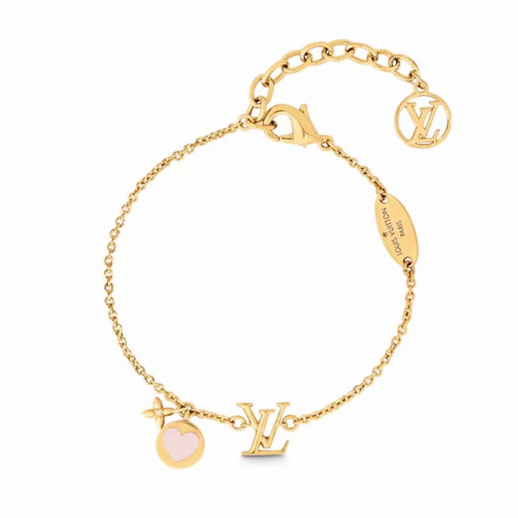 Louis Vuitton Pink Heart Bracelet view 1