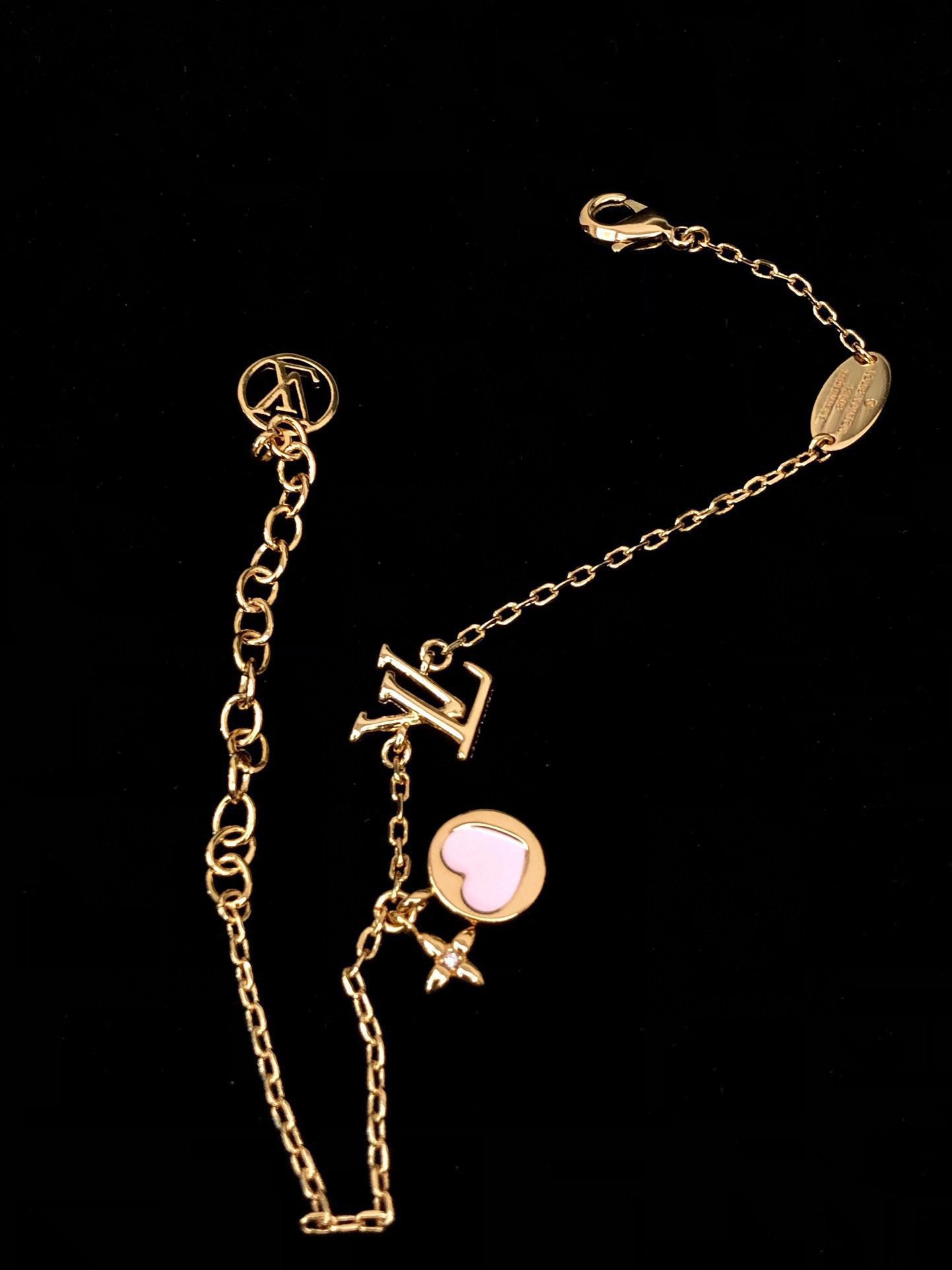 Louis Vuitton Pink Heart Bracelet view 4