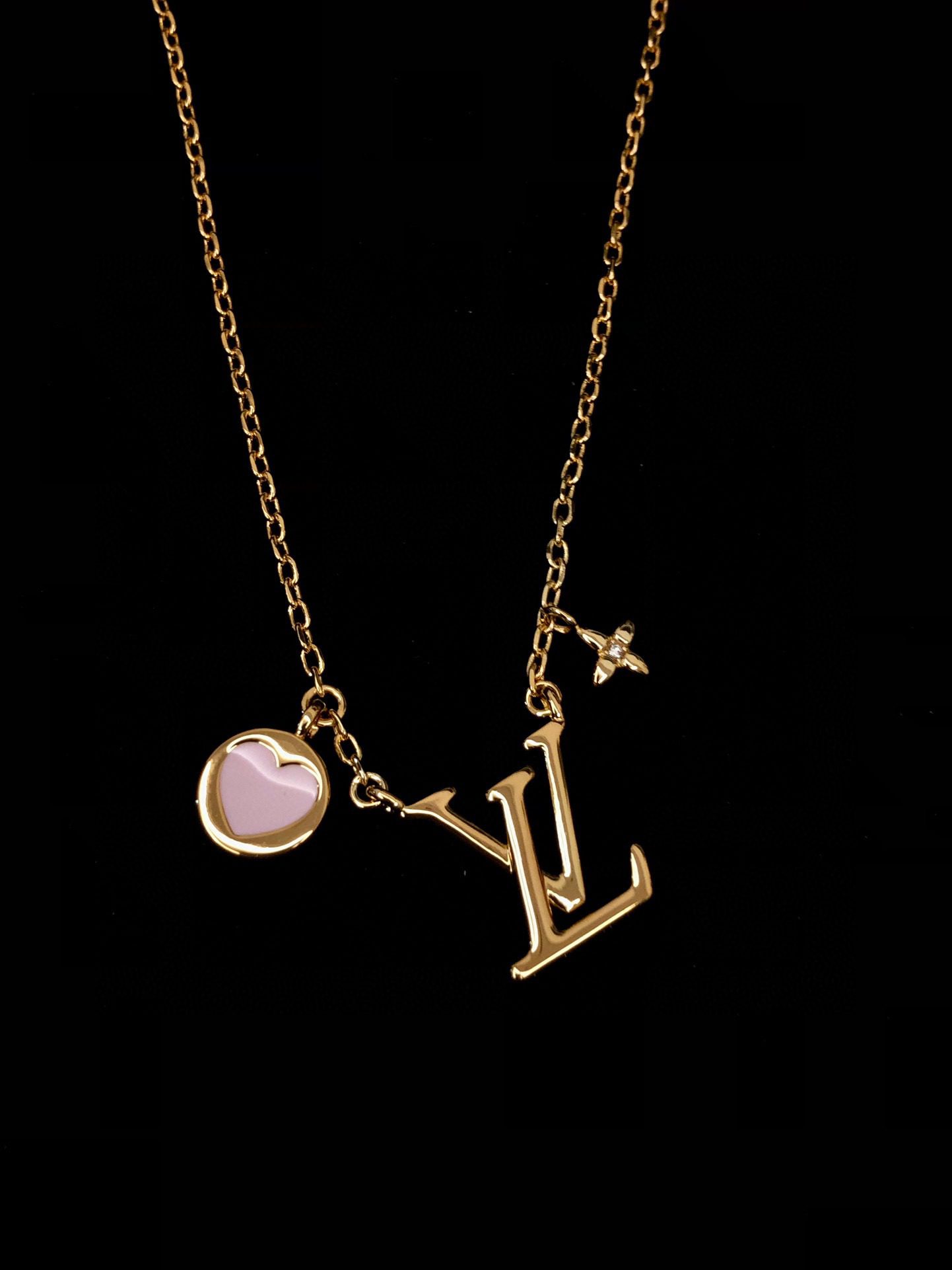Louis Vuitton Pink Heart Necklace view 5