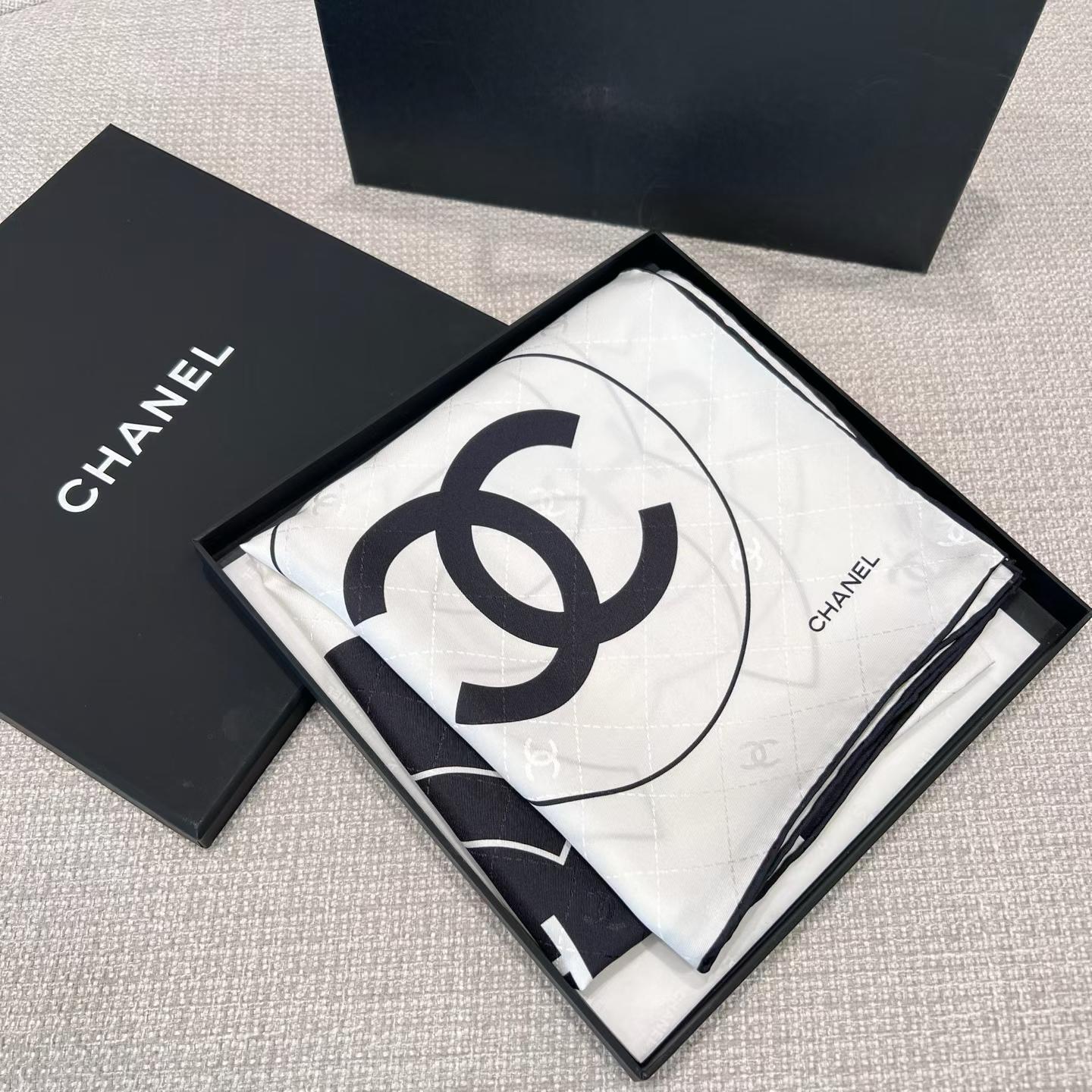 Chanel Square silk scarf view 8