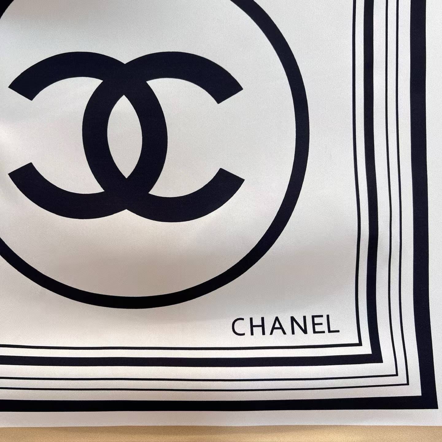Chanel Square silk scarf view 3