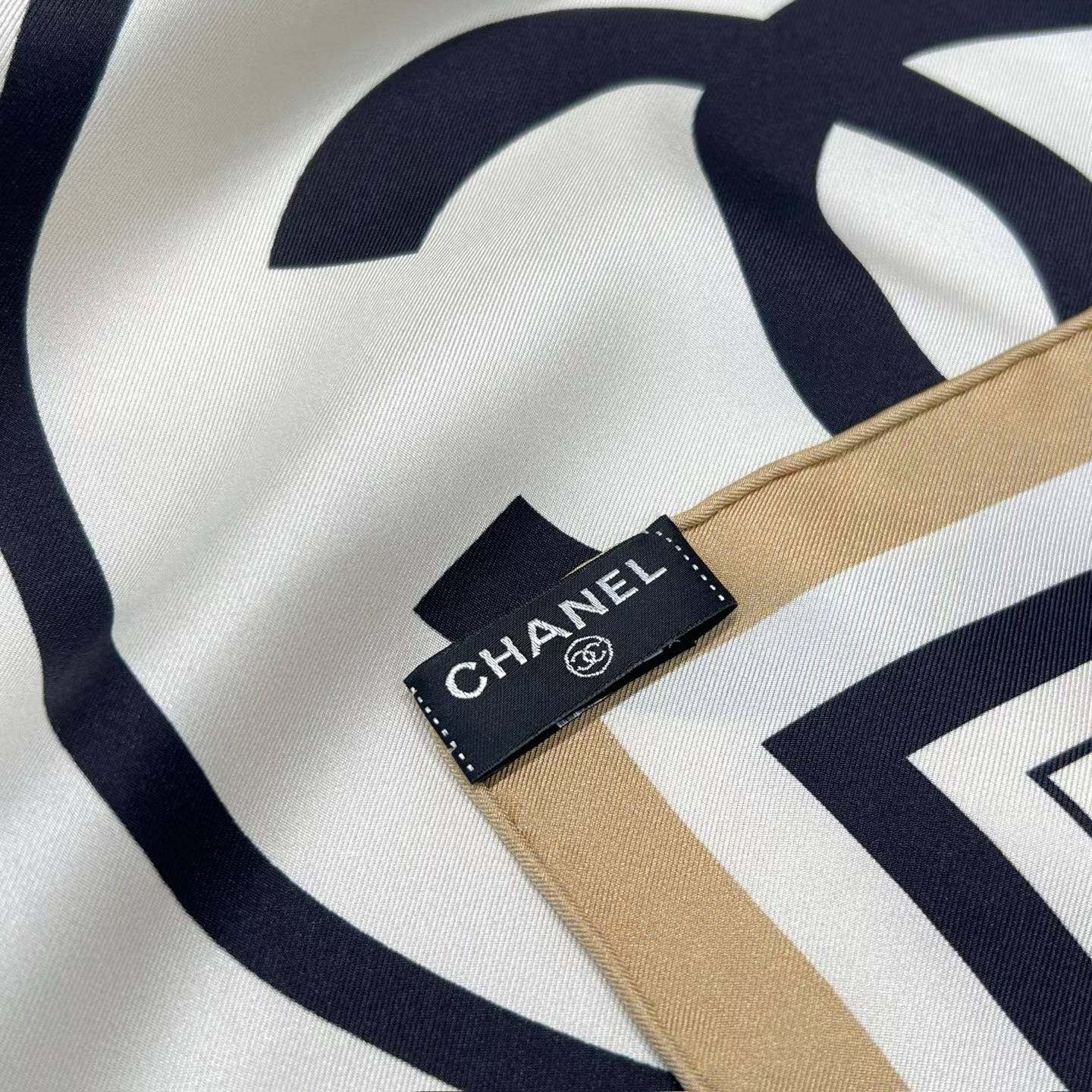Chanel Square silk scarf view 5