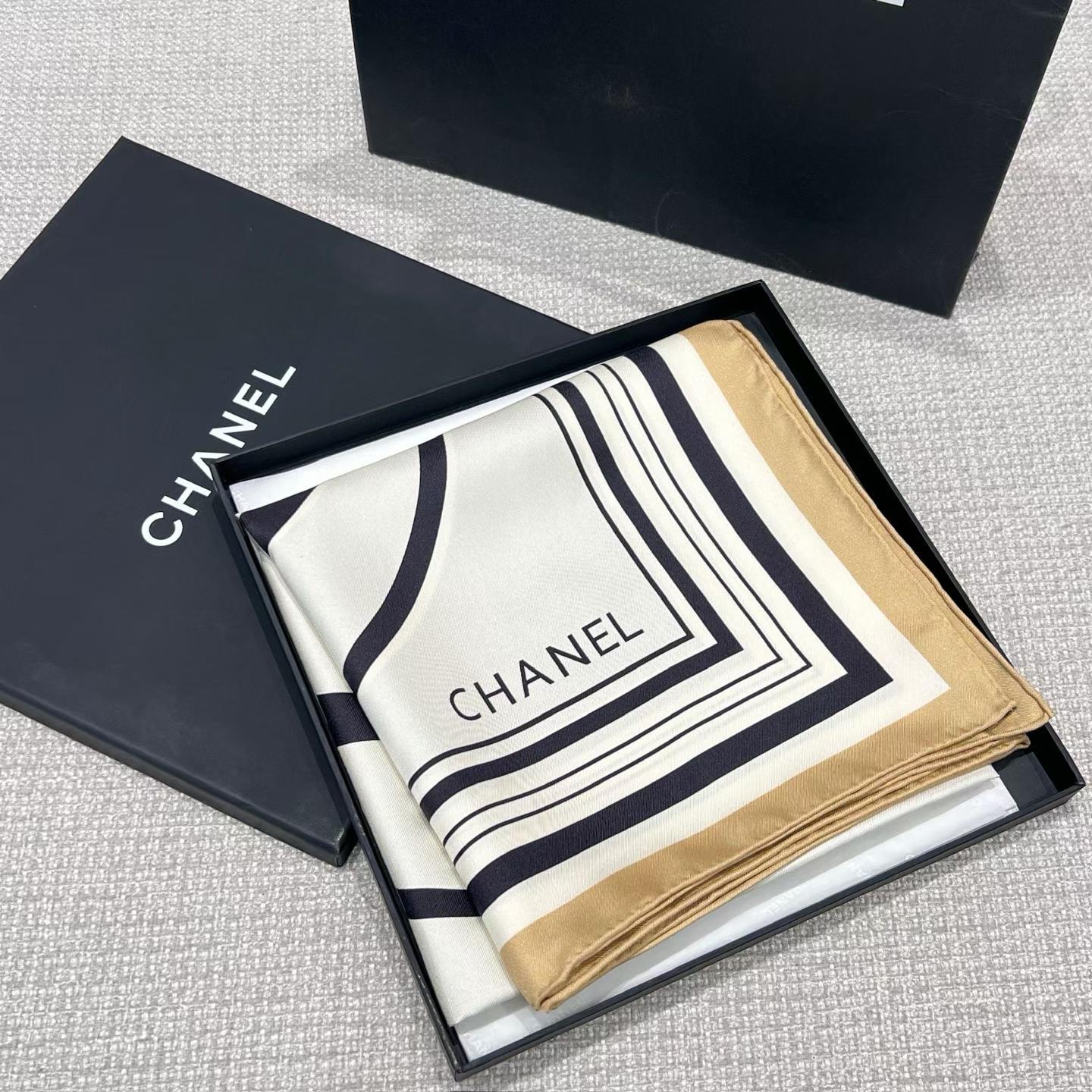 Chanel Square silk scarf view 6