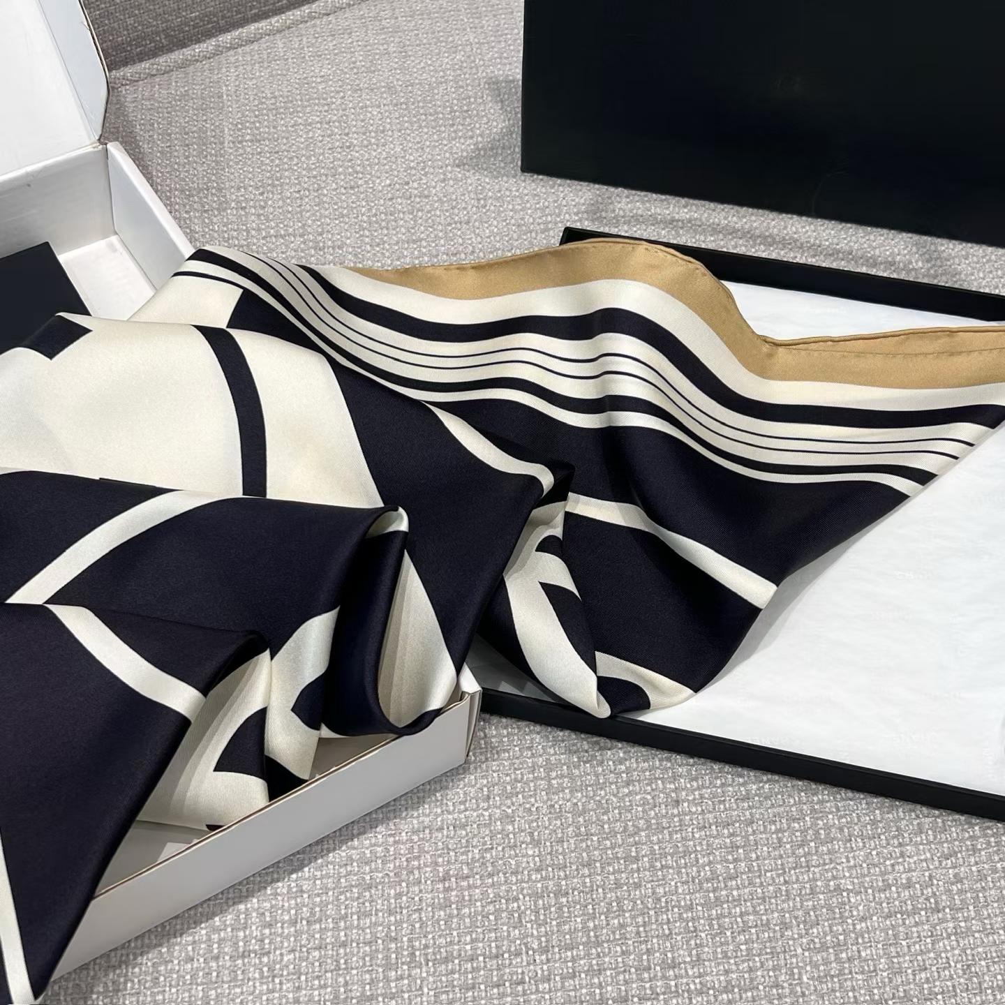 Chanel Square silk scarf view 8