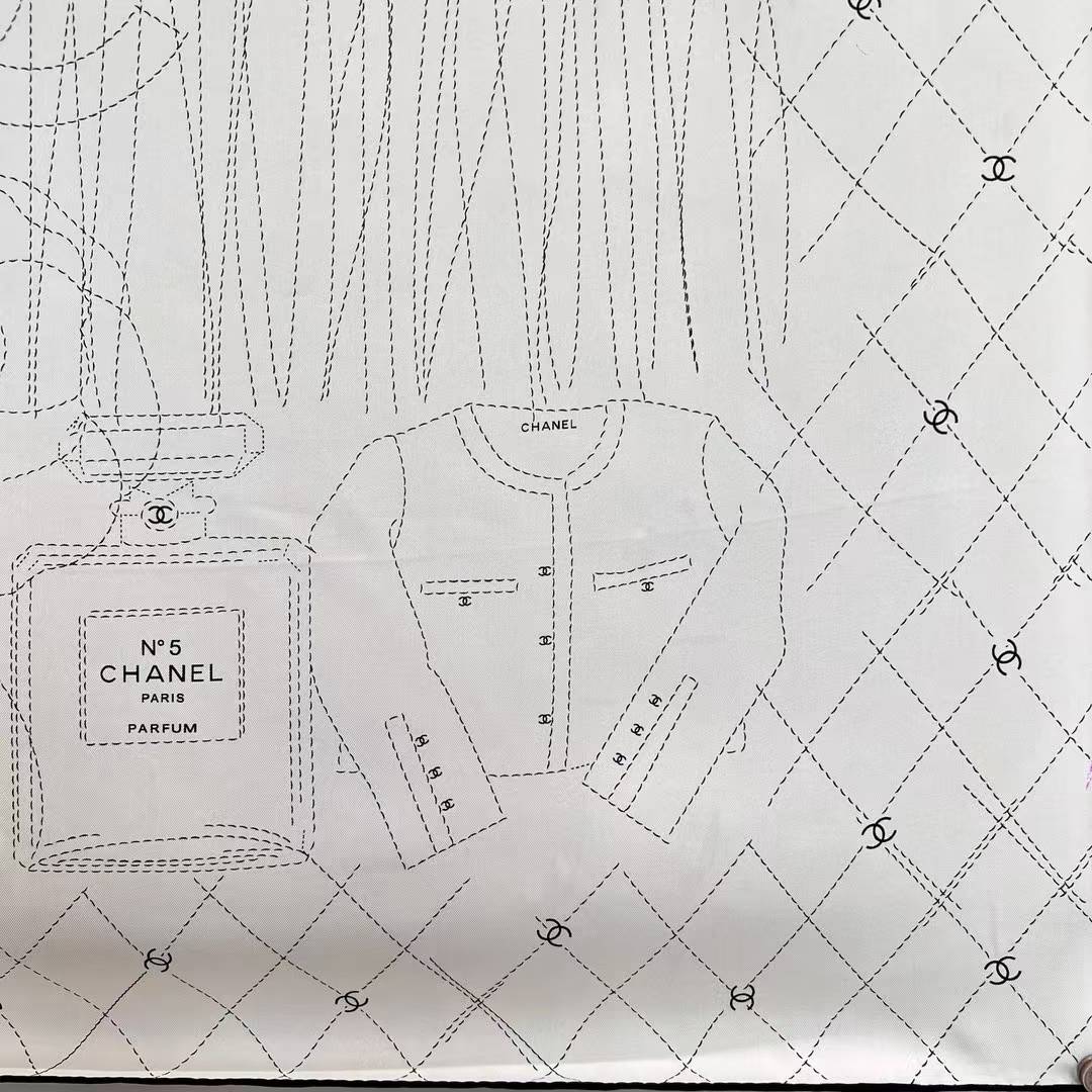 Chanel Square silk scarf view 3