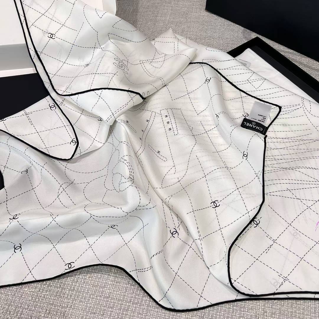 Chanel Square silk scarf view 5