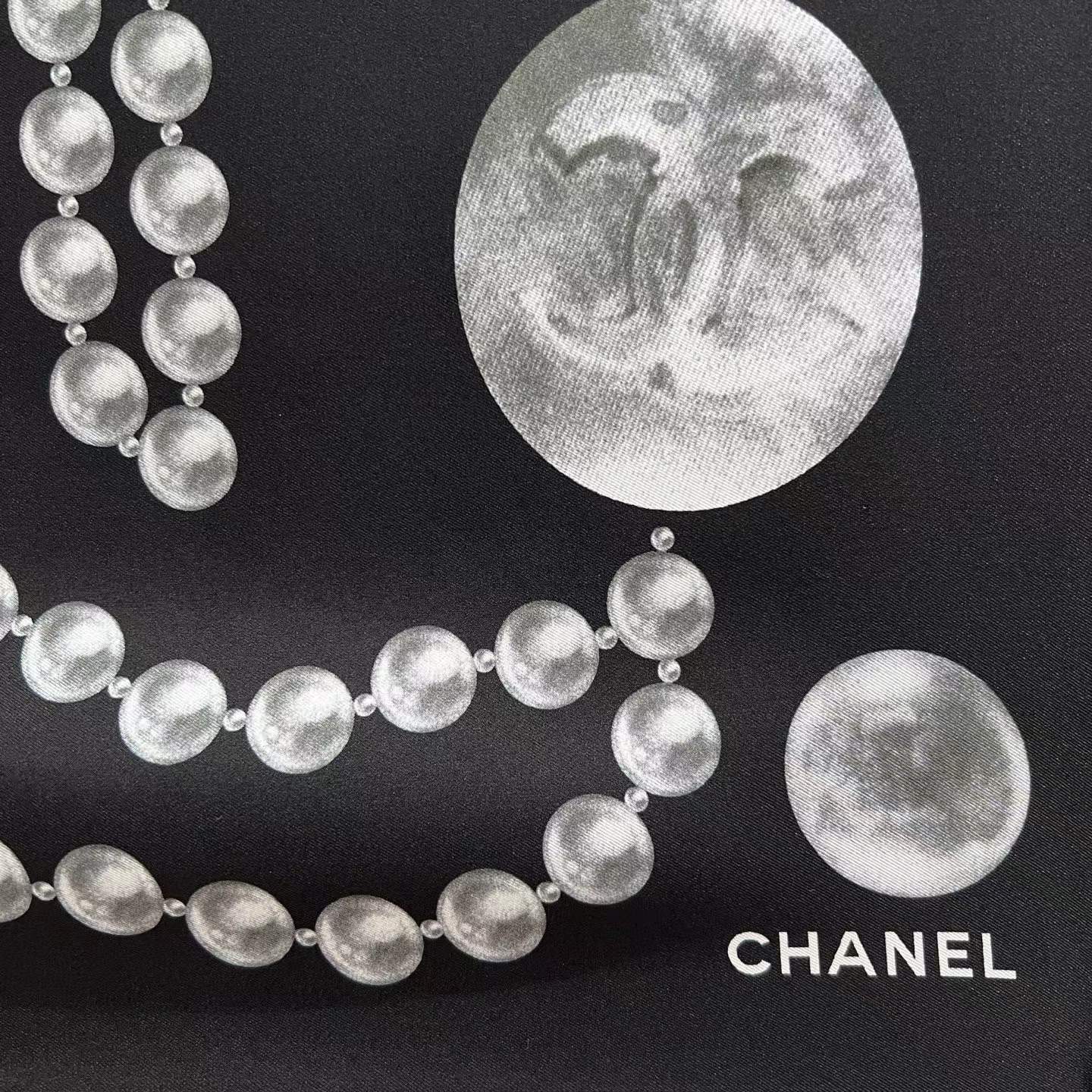 Chanel Square silk scarf view 3