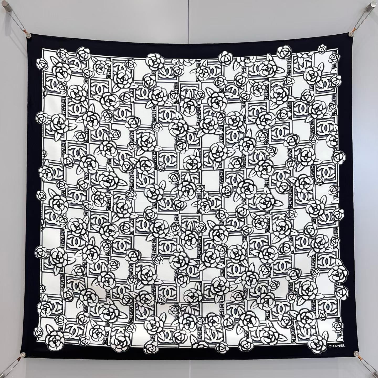 Chanel Square silk scarf view 11