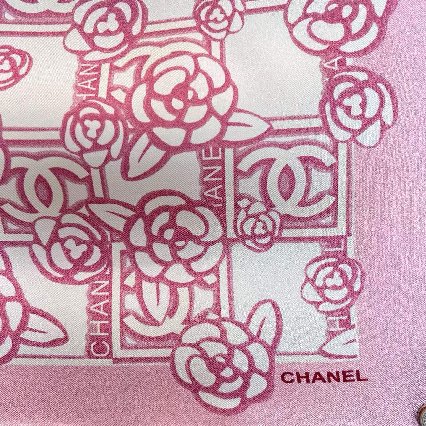 Chanel Square silk scarf view 4