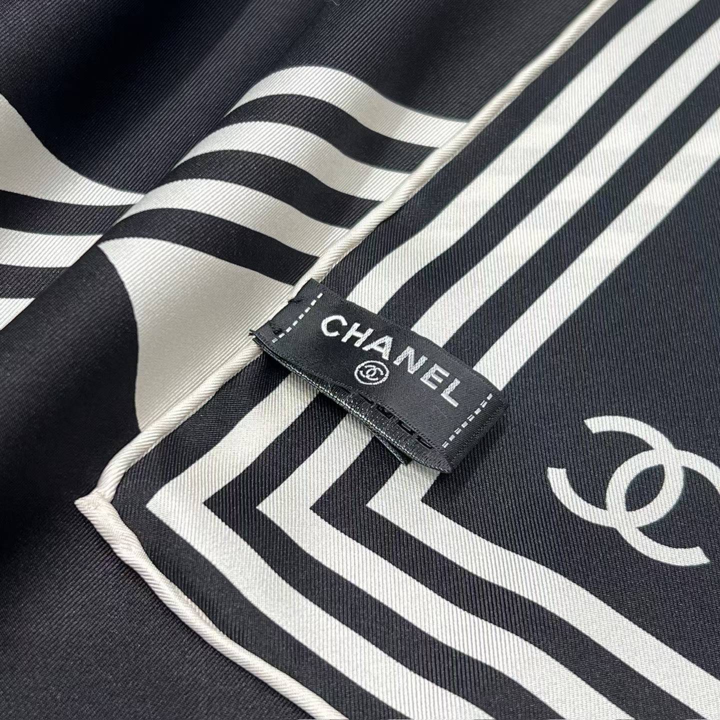 Chanel Square silk scarf view 5