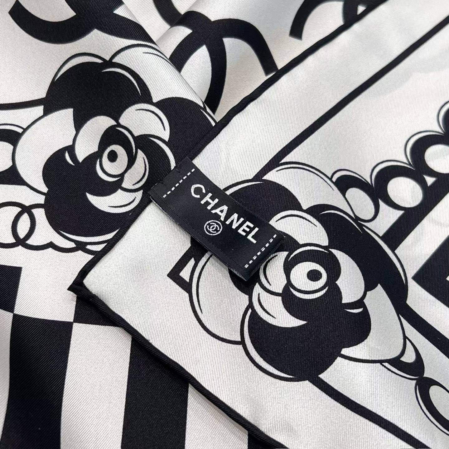 Chanel Square silk scarf view 5